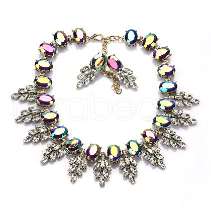Alloy Rhinestone Jewelry Sets FS-WG3ECD0-07-1