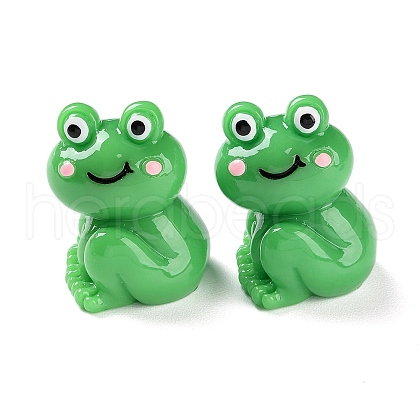 Cartoon Cute Resin 3D Frog Figurines RESI-Z024-01D-1