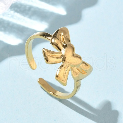 304 Stainless Steel Cuff Rings RJEW-P150-10G-1
