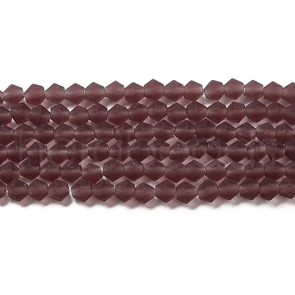 Imitate Austrian Crystal Frosted Glass Beads Strands EGLA-A039-T6mm-MD05-1