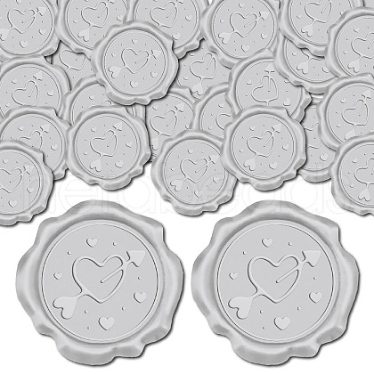 CRASPIRE Adhesive Wax Seal Stickers DIY-CP0009-53A-16-1