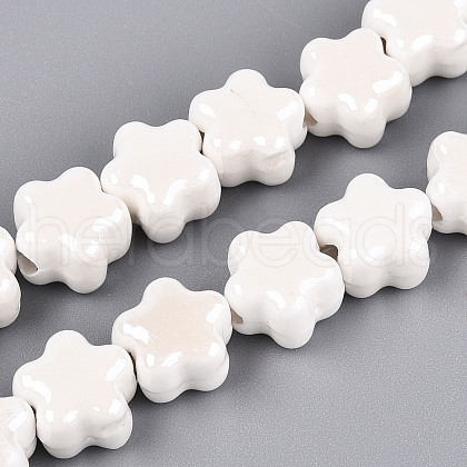 Handmade Porcelain Bead Strands PORC-N011-04A-1