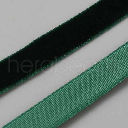 50 Yards Polyester Single Face Velvet Ribbon OCOR-WH0082-161D-1