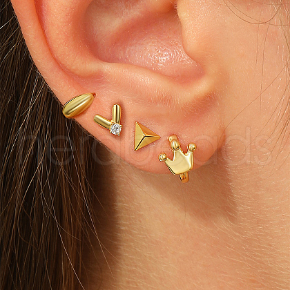 4Pcs Valentine's Day S925 Sterling Silver Stud Earrings RK8453-1-1