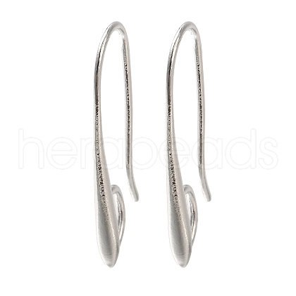 Brass Earring Hooks KK-H502-11S-1