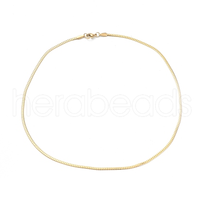 PVD Vacuum Plating 304 Stainless Steel Curb Chain Necklaces NJEW-I248-22G-1