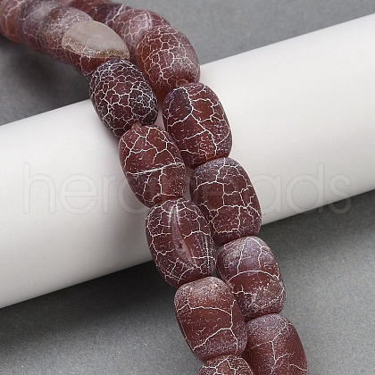 Natural Weathered Agate Beads Strands G-NH0047-B02-02-1