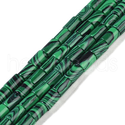 Synthetic Malachite Beads Strands G-C128-A30-01-1