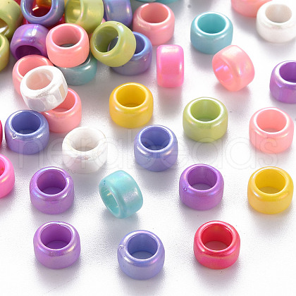 Opaque Acrylic European Beads X-TACR-S153-41I-1