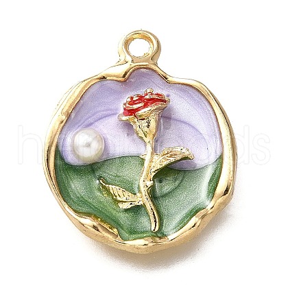Alloy Enamel Pendants ENAM-K076-04A-G-1