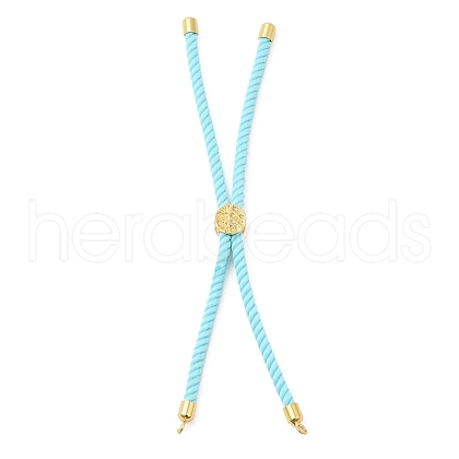 Twisted Nylon Cord Silder Bracelets DIY-B066-03G-09-1