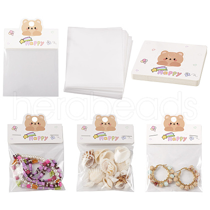 100Pcs Foldable Paper Hanging Header CDIS-TA0001-25-1