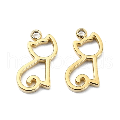 304 Stainless Steel Charms STAS-L022-358G-1