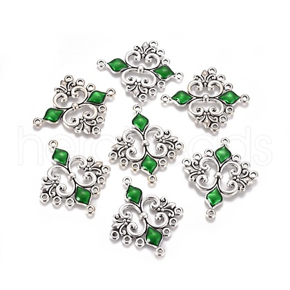 Alloy Enamel Chandelier Component Links ENAM-EA9734Y-3-1