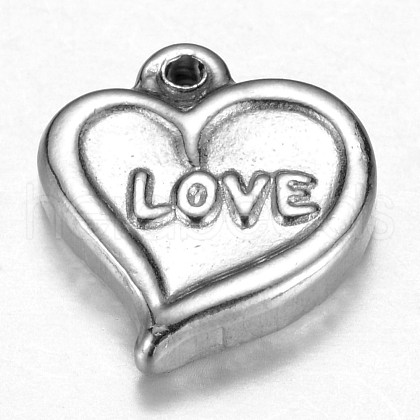 201 Stainless Steel Charms STAS-G073-15P-1