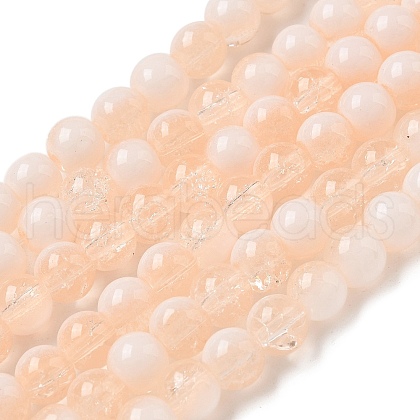 Crackle Glass Beads Strands GLAA-U001-6mm-05-1