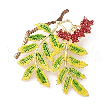Leaf Enamel Pins JEWB-Q049-01G-1