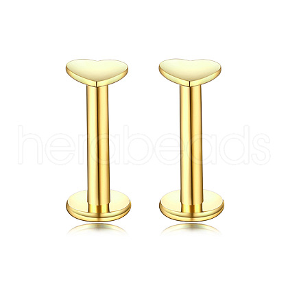 Flat Round Stainless Steel Clear Cubic Zirconia Internally Threaded Labrets WG955BE-07-1