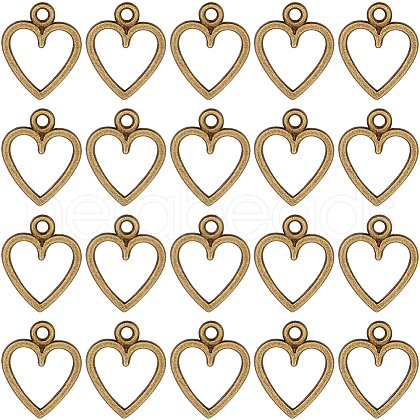 SUNNYCLUE 100Pcs Tibetan Style Alloy Charms FIND-SC0012-39AB-1