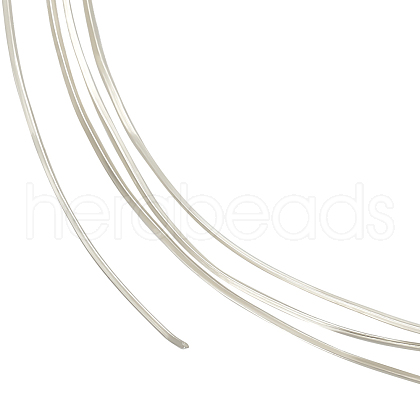 BENECREAT 1Pc Flat 925 Sterling Silver Wires STER-BC0002-25A-1