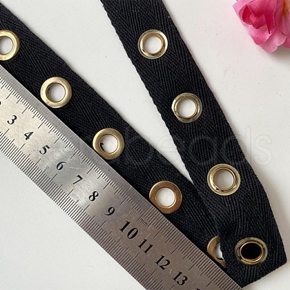 Cotton Ribbons with Eyelet Ring OCOR-WH0073-64-1