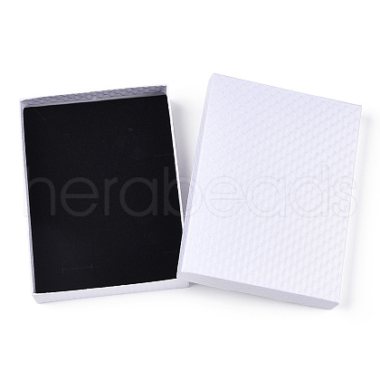 Rhombus Textured Cardboard Jewelry Boxes CBOX-T006-01F-1