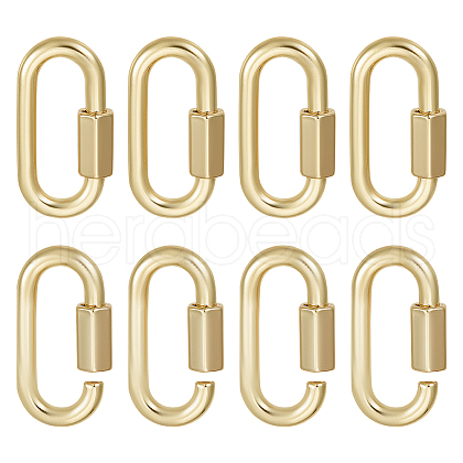 Unicraftale 6Pcs Alloy Screw Carabiner Lock Charms FIND-UN0003-31LG-1
