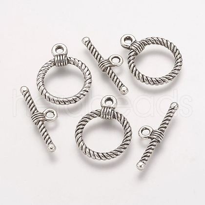 Alloy Toggle Clasps PALLOY-F178-01AS-1