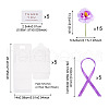 Clear PVC Candy Gift Packaging Boxes with Ribbon & Artificial Flower CON-TAC0001-20E-15