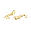 Rack Plating Eco-Friendly Brass Letter Pendants KK-K265-02G-L-2