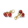 Brass Enamel Pendants KK-R229-07G-02-2