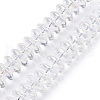Transparent Electroplate Glass Beads Strands EGLA-N012-19C-1