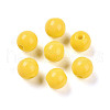 Opaque Solid Color Glass Beads GLAA-N007-6mm-A06-1