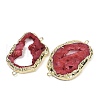 Dyed Natural Druzy Agate links G-R012-05G-06-2