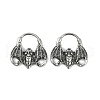 Bat 316 Surgical Stainless Steel Hoop Earrings EJEW-G416-31AS-4