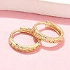 Heart Brass Hoop Earrings EJEW-Z102-21G-2