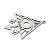 304 Stainless Steel Pendants STAS-S174-34P-2