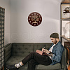 MDF Printed Wall Clock HJEW-WH0058-018-7