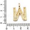 Brass Micro Pave Cubic Zirconia Pendants KK-B126-02G-W-3