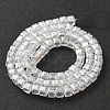 Electroplate Glass Beads Strands EGLA-R030-4x4mm-20-5