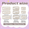 Gorgecraft 60Pcs 3 Style Number 9 Shaped Alloy Bra Strap Hooks for Sewing DIY-GF0009-30P-2