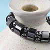 Valentine Day Gifts for Husband Stretchy Magnetic Synthetic Hematite Bracelet X-IMB005-4