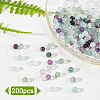 Olycraft 200Pcs Natural Fluorite Beads Strands G-OC0002-69A-3