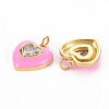Brass Enamel Pendants X-KK-T013-15E-NF-2