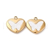 304 Stainless Steel Enamel Charms STAS-L022-008G-B-1