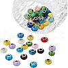 Mixed Styles Handmade Lampwork Glass European Beads LPDL-PH0001-03-WH-8