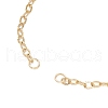304 Stainless Steel Textured Cable Chain Slider Bracelet Making AJEW-JB01343-02-2