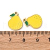 Fruit Seris 304 Stainless Steel Enamel Charms STAS-U060-03G-12-3