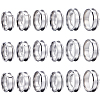SUNNYCLUE 18Pcs 6 Size 304 Stainless Steel Grooved Finger Ring Settings RJEW-SC0001-05P-1