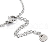 Tarnish Resistant 201 Stainless Steel Link Bracelets with Cable Chains BJEW-P297-01P-E-3